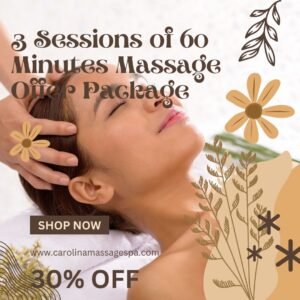 3 Sessions of 60 Minutes Massage Offer Package